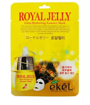 EKEL Маска тканевая с Пчелиным маточным молочком ROYAL JELLY Ultra Hydrating Essence Mask, 25 мл