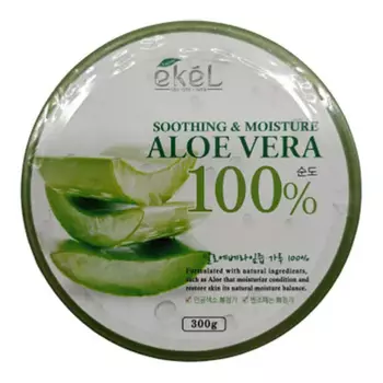 EKEL Универсальный гель с экстрактом алоэ вера Soothing &amp; Moisture Aloe Vera 100%, 300гр
