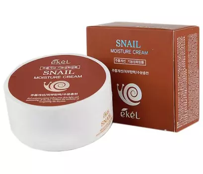 EKEL Увлажняющий крем для лица с муцином улитки Moisture Cream Snail, 100гр