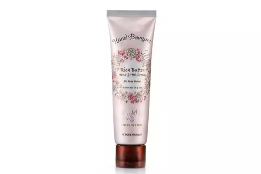 ETUDE HOUSE Питательный крем для ног с маслом ши Hand Bouquet Rich Butter Hand &amp; Heel, 50мл