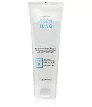 ETUDE HOUSE Увлажняющий гель с пантенолом для чувствительной кожи Soon Jung Moist Relief All In One Gel, 120мл