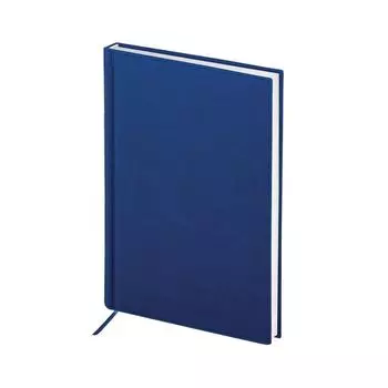 Ежедневник BRAUBERG полудатированный, А5, 138х213 мм, New York, под гладкую кожу, 192 л., синий, 125955