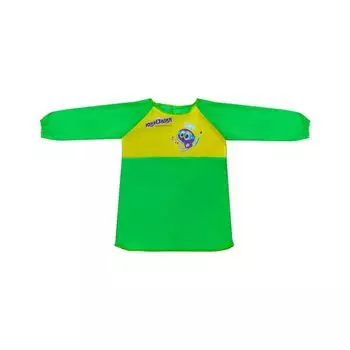 Фартук-накидка с рукавами для труда и занятий творчеством ЮНЛАНДИЯ, 50х65 см, зеленый, 229186