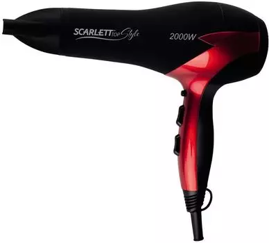 Фен Scarlett SC-HD70I47 2000Вт черный/красный