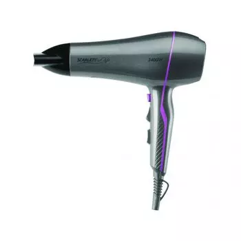 Фен Scarlett SC-HD70I70 серый с лиловым