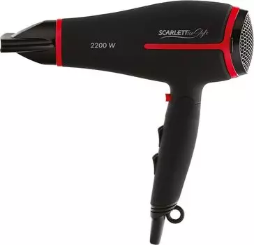 Фен Scarlett SC-HD70IT27 черный/красный