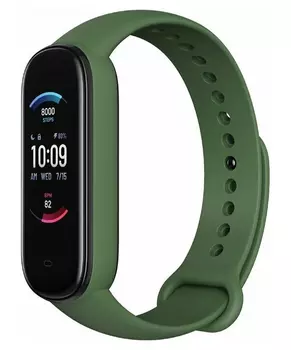 Фитнес-браслет Amazfit Band 5 A205 черный/зеленый