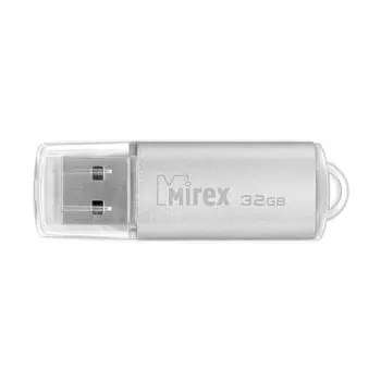 Флэшка 32GB Mirex UNIT SILVER 13600-FMUUSI32