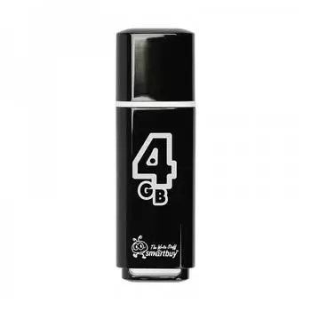 Флэшка Smartbuy USB 2.0 Flash Drive 4GB Glossy series Black (SB4GBGS-K)