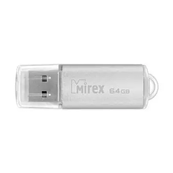Флешка 64GB Mirex Unit, USB 2.0, Серебро 13600-FMUUSI64