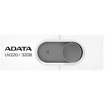 Флешка A-Data UV220 32Gb (AUV220-32G-RWHGY) USB2.0 белый/серый