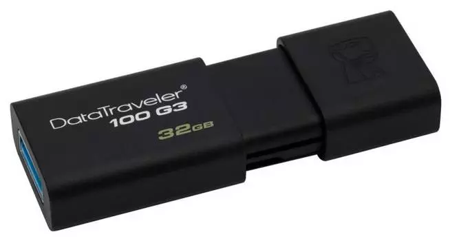 Флешка Kingston 32Gb DataTraveler 100 G3 (DT100G3/32GB) USB3.0 черный