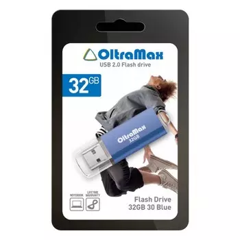 Флешка OltraMax 30 Blue 32Gb OM032GB30-Bl