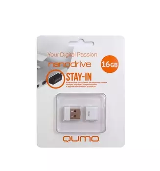 Флешка QUMO Nano (16GB) White