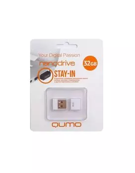 Флешка QUMO USB 2.0 32GB NANO QM32GUD-NANO-W White