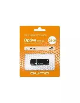 Флешка QUMO USB 2.0 32GB Optiva 02 Black QM32GUD-OP2-black