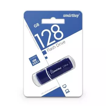 Флешка SmartBuy 128Gb Crown Blue SB128GBCRW-Bl