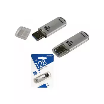 Флешка SmartBuy 128Gb V-Cut silver USB 3.0