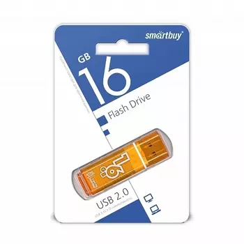 Флешка SmartBuy 16Gb Glossy black USB 2.0