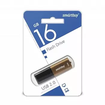 Флешка SmartBuy 16Gb X-Cut brown USB 2.0