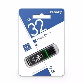 Флешка SmartBuy 32Gb Glossy dark grey USB 2.0