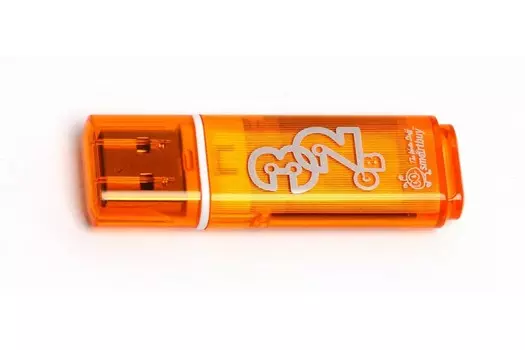 Флешка SmartBuy 32Gb Glossy orange USB 2.0
