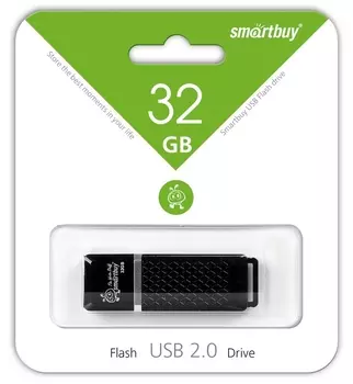Флешка SmartBuy 32Gb Quartz black USB 2.0