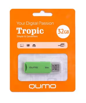 Флешка SmartBuy 32Gb QUMO Tropic Green