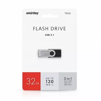 Флешка SmartBuy 32Gb Trio USB 3.1