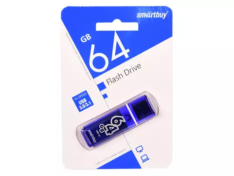 Флешка SmartBuy 64Gb Glossy dark blue USB 3.0