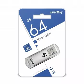 Флешка SmartBuy 64Gb V-Cut silver USB 3.0
