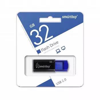 Флешка SmartBuy Click 32GB Blue (SB32GBCL-B)