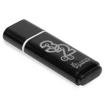 Флешка SmartBuy Glossy 32GB Black (SB32GBGS-K)