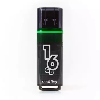 Флешка SmartBuy Glossy series USB 16GB Dark Grey