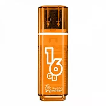 Флешка SmartBuy Glossy USB 2.0 16GB Orange (SB16GBGS-Or)