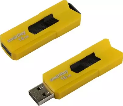Флешка SmartBuy Stream USB 2.0 16GB Yellow (SB16GBST-Y)