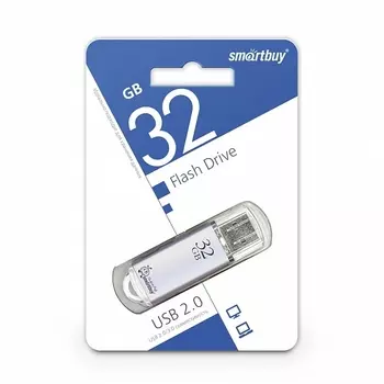 Флешка SmartBuy V-Cut 32GB Silver (SB32GBVC-S)