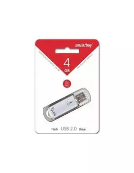 Флешка Smartbuy V-Cut 4Gb Silver (SB4GBVC-S)