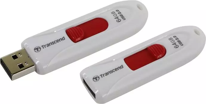 Флешка Transcend JetFlash 590 64GB USB2.0 White