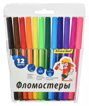Фломастеры Silwerhof Народная коллекция 12 цветов 867219-12 (12 шт. в уп-ке)