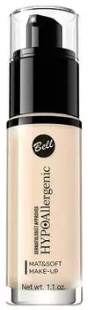 Флюид матирующий гипоаллергенный Bell Hypo Hypoallergenic Mat&amp;soft Make-up Тон 01