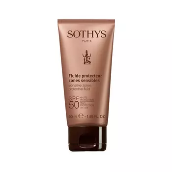 Флюид с SPF 50 для лица и чувствительных зон тела Sothys, 50 мл