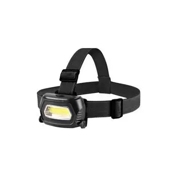 Фонарь налобный аккумуляторный HLA 07B 3Вт LED 200лм 8ч 3 реж. з/у 230В черн. IN HOME 4690612031880