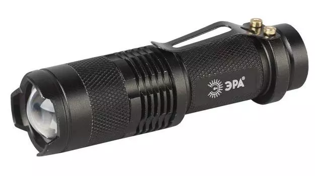 Фонарь UB-602 универсальный Компакт 3Вт 1хAA алюм. изменяемый фокус прищепка блист. ЭРА Б0027826