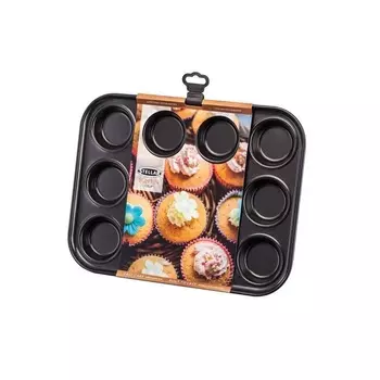 Форма для кексов Stellar Bakeware SB66, 12 ячеек, 6,5х1,5см