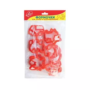 Формочки для лепки ЛУЧ, набор 12 штук, 11С752-08, (10 шт.)