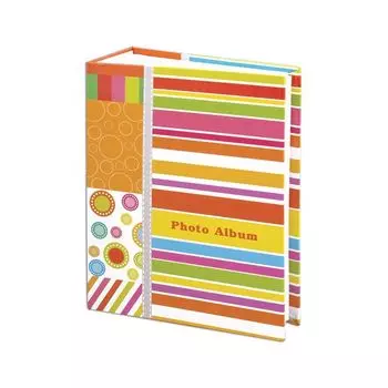 Фотоальбом BRAUBERG на 100 фотографий 10х15 см, твердая обложка, Абстракция, разноцветный, 390661