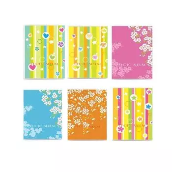 Фотоальбом BRAUBERG на 36 фотографий 10х15 см, мягкая обложка, Настроение, яркое ассорти, 390652, (12 шт.)