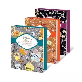 Фотоальбом BRAUBERG на 60 фотографий 10х15 см, твердая обложка, Нежность, ассорти, 390659