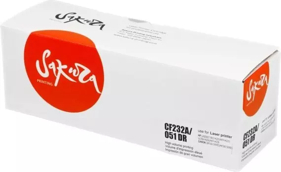 Фотобарабан SAKURA CF232A/051D для HP и Canon, 23000 к.